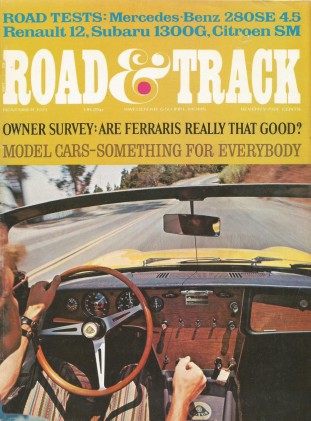 ROAD & TRACK 1971 NOV - TYRRELL-FORD G.P. CAR, FF-1